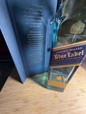 Empty Johnnie Walker Blue Label Bottle with Box Collectible Display picture
