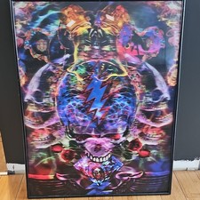 Rare Grateful Dead Lenticular Framed Poster - Laser Guided Visions 2008 picture