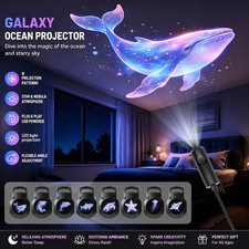Ocean Wave Projector Lamp USB LED Night Light Deep Sea Ambient Room Decor picture