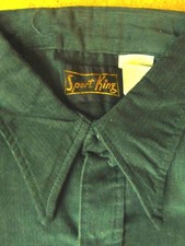 Vintage 40s Sport King Shirt XL corduroy cord picture