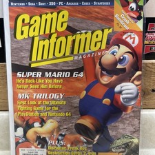 Game Informer Vintage Video Game Magazine #40 August 1996 Super Mario 64 picture