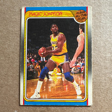 Fleer 1988-89 Magic Johnson Fleer All-Star Team #123 Los Angeles Lakers NBA picture