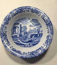 Spode Italian Blue & White Ceramic Bowl, England, Scenic, MPN C.1816 N picture