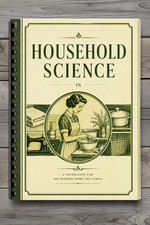 Household Science Vintage Home Economics Book Comb Bound 144 Pages Manual picture