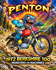 1972 Penton Berkshire 100 Motorcycle 8x10 Glossy Photo Print Monster Art picture