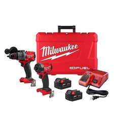 Milwaukee M18 FUEL Brushless Hammer Drill & Impact Combo Kit 2-Tool 2-Batteries picture