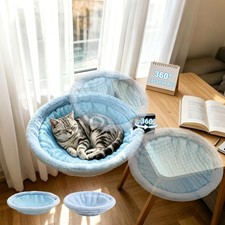 Cat Desk Bed 360° Rotating Clamp Hammock for Office Game Tables Dual-Sided 40lbs picture