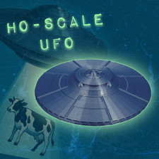 UFO Flying Saucer Alien Space Ship - HO Scale - 1:87 - Made in the USA Area 51 picture