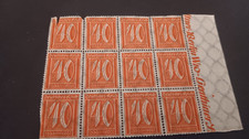 1921 Germany Deutsches Reich 40 Pfennig  old   block of 12 mint stamps scv 48.00 picture