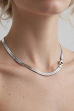 925 Sterling Silver 4MM Blade Chain Necklace - 20