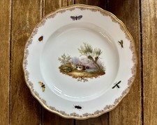 Antique 19th C Meissen Porcelain Duck Bird Scene Plate PERFECT CONDITION picture