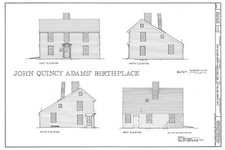 John Quincy Adams House, Saltbox Colonial, architectural home plans, 3 bedrooms picture