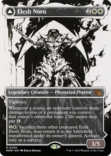 x1 Elesh Norn // The Argent Etchings MOM MTG 292 SHOWCASE BORDERLESS MYTHIC 1x picture