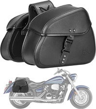 KEMIMOTO Motorcycle Saddlebags with Buckles, 16L Waterproof Throw Over Saddlebag picture