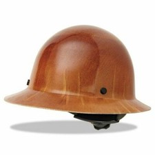 MSA 475407 TAN Skullgard Full Brim Hard Hat W/Fast Track Ratchet Suspension picture