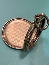 Antique Full Hunter Pocket Watch Case 41.5mm Gold Tone Crystal Parts Repair picture