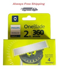 New - Philips Norelco Oneblade 360 Blade Replacement Blade 2 Pack Genuine Part picture