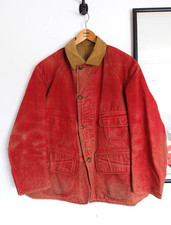 Vintage 1930's 1940's Red Head Red Reversible Hunting Jacket River Phoenix picture