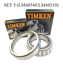 New SET 5 (LM48548/LM48510) Timken Bearing  & Return Metal picture