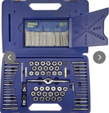 IRWIN HANSON 1813817 116pc Deluxe Tap Die Drill Bit Extractor Set SAE Metric USA picture
