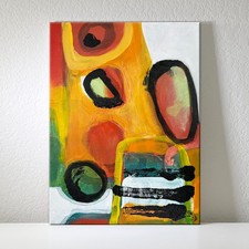 Contemporary Abstract Painting 12x16 Expressionist Wall Art on Canvas picture