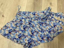VTG 90's/Y2k Angie Skort Rayon Floral Print Side Tie Women's  Boho  Summer picture