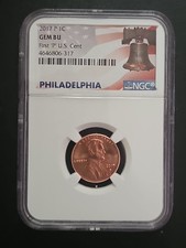 2017 P Lincoln Penny - First P Mint Mark - Gem BU picture