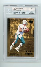 1997 Upper Deck Black Diamond Dan Marino #158 Gold BGS 8 NM-MT HOF (G) picture