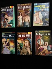 6 Vintage Paperback Smut Novels B79 picture