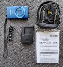 Canon Powershot ELPH 170 IS Blue Digital Camera ELPH 20.0MP - Battery Tested picture