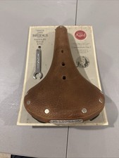 Brooks Flyer Pre-Aged  Saddle Tan W/black steel rails & springs Comfy Bike Seat picture