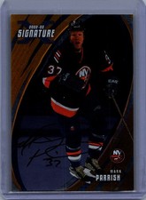 2002-03 Be a Player Signature Series #054 Mark Parrish Autographs Gold picture