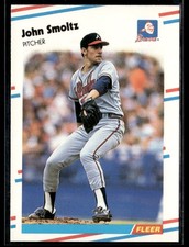 1988 Fleer Update JOHN SMOLTZ #U-74 HOF Rookie Card RC picture