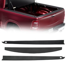 Rear Bed Rail Cap Molding 3PC Set Fit 2009-2018 Ram 1500 Crew Cab 5'7