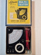 Vintage Lafayette Model TE-10 Multi Tester Electronics Test Meter Made in Japan picture