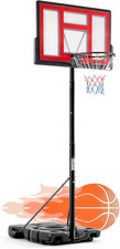 DUMOS 10FT Adjustable Height Portable Basketball Hoop Outdoor for Adult, 44 Inch picture