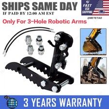 L-Shaped 3-Holes Bracket Hydraulic Thumb Clip Fits Mini Excavators Attachments picture