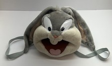 Vintage 1996 Looney Tunes Bugs Bunny Plush Backpack Warner Bros Cartoon Bag picture