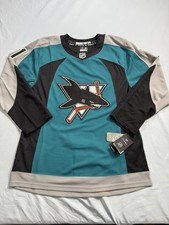 NWT Fanatics Premium San Jose Sharks #61 Celebrini Men’s Size 44 Home Jersey  picture