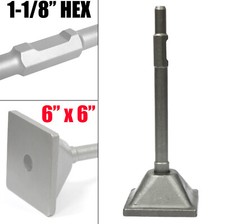 Square Dirt Soil Tamper 6x6 Stamp Plate  1-1/8