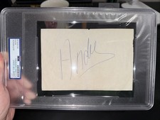 Andre The Giant Signed Autograph PSA/DNA Slab Rare Mint Cut Card COA WWF WWE Jsa picture