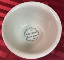 Antique Western Stoneware Advertising Spongeware 7