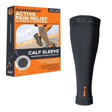 Incrediwear Calf Sleeve - Sleeves for Small/Medium (Pack of 1), Charcoal picture