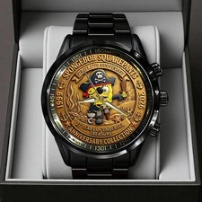 New Spongebob 27 years Gift For Fans 3755 Stainless Steel Watch MM479 picture