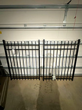 Brand New Black Aluminum Spear-Top Double Drive Gate picture