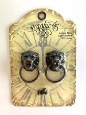 Graphic 45 ANTIQUE BRASS LION DOOR KNOCKERS 2 Pieces picture