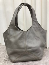 genten Euphrates Leather Handbag Gray A1511 Shoulder Bag Crossbody Bag picture