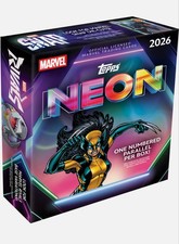 2026 TOPPS NEON MARVEL MEGA BOX (50 Cards) Disney Brand New Sealed Presale QTY picture
