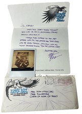 Steven Pizzaro Underground Original Polaroid Signed Letter With Envelope picture