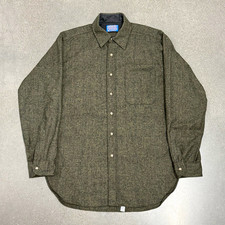Vintage Pendleton Wool Green Blue Red Plaid Button Down  Flannel Shirt M picture